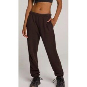 NWT Good American Boyfriend Sweatpants Brown-sz 2 (Medium)
